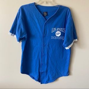 Vintage Oversized LA Dodgers Baseball Button Down